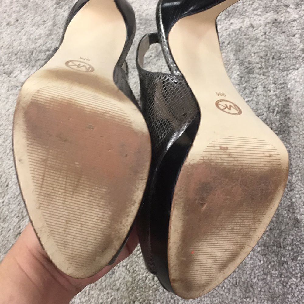 9 Silver Gray Sling Back Michael Michael Kors - Picture 7 of 8